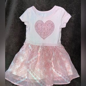 Pink heart dress